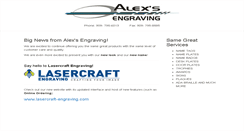 Desktop Screenshot of alexsengraving.com